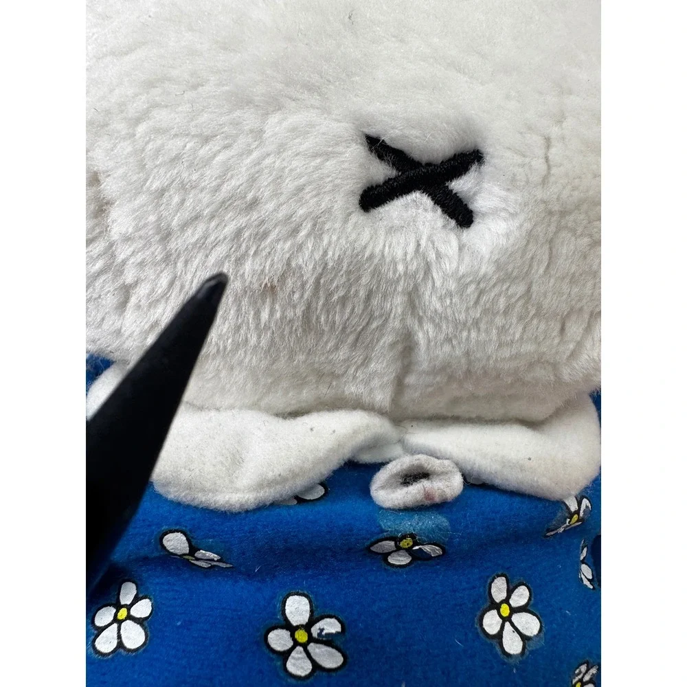 Miffy Bunny Plush Dick Bruna Blue Floral Dress Stuffed Animal 15 Inch